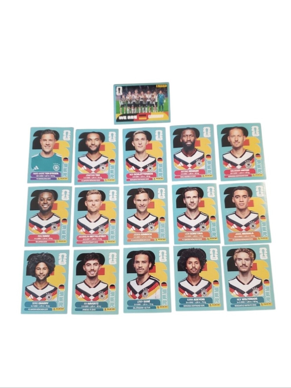 Panini FIFA World Cup 2026 Team Germany Latin American Stickers Lot 16